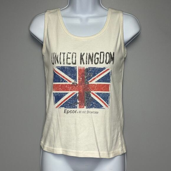 VTG Disney Epcot United Kingdom Epcot Women's Pre-Shrunk Tank T op Sz M - Picture 1 of 6